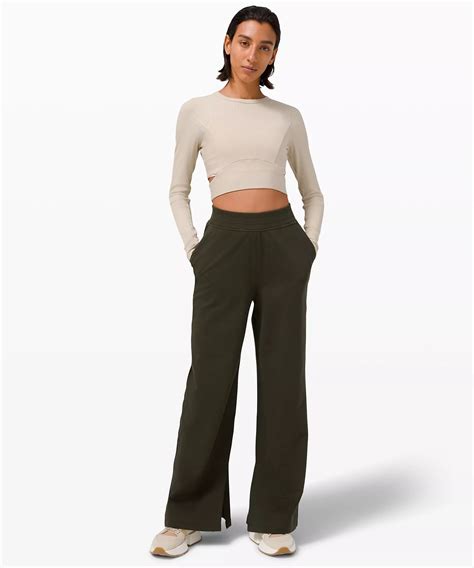 lululemon high waisted wide leg pants